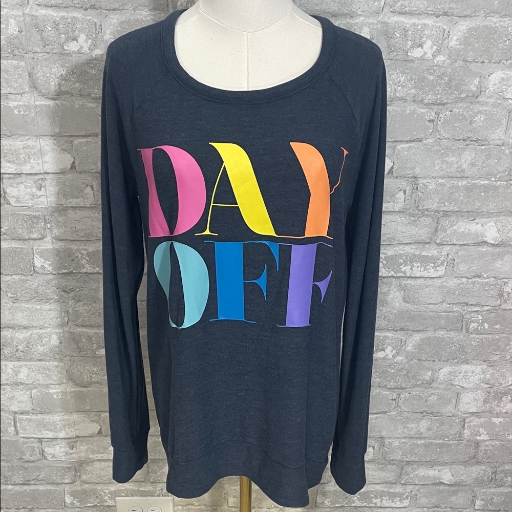Chaser Multicolor 'Day Off' Graphic Sweatshirt